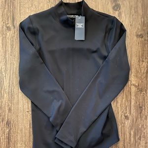 Abercrombie and Fitch Mock neck Long sleeve Bodysuit